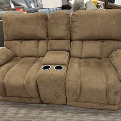 Brown Loveseat