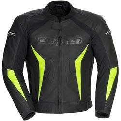 Cortech Latigo 2.0 Men's Leather Motorcycle Jacket 2XL Hi Viz