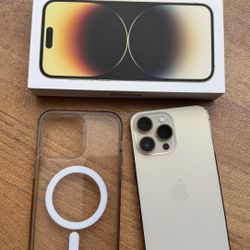 Apple iPhone 14 Pro Max 256GB 85% Gold Unlocked Mint Condition!