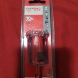 5/8 Milwaukee diamond, Max, porcelain glass or ceramic tile drill bit