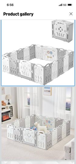 4.3 4.3 out of 5 stars (3,812) Albott Baby Fence Kid Playpen 18 Panel Albott Play Yard - Foldable Kids Safety Activity Center Playard Safety Lock Gate