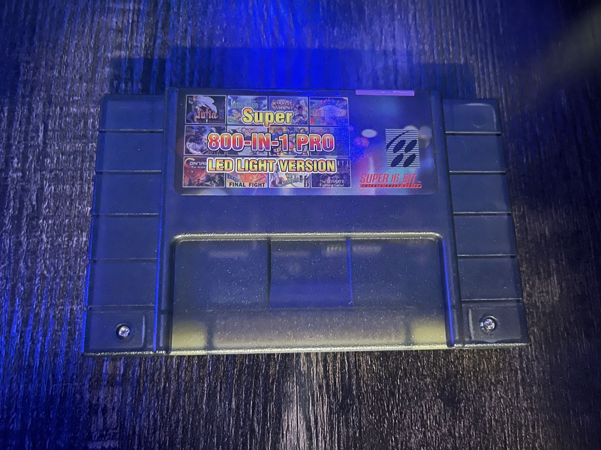 Retrotech Super 800 In 1 Multi Game Cartridge LED Version For Super Nintendo Game Console