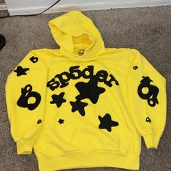 Sp5der Yellow Hoodie 