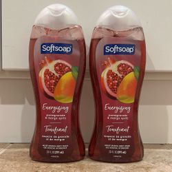 Softsoap pomegranate & mango body wash 20 oz: 2/$7