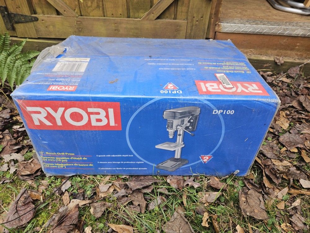 Brand New Ryobi DP100 10" Bench Drill Press