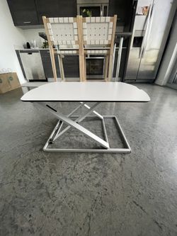 White Desk Riser - Make Any Desk Into A standing Desk