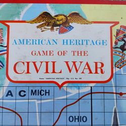 Vintage Game Board: Battle Cry American Heritage Game of  the Civil War