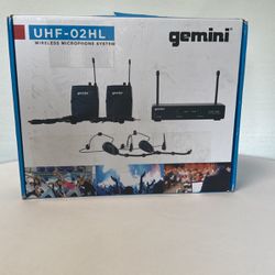 Gemini Wireless Microphone System UHF-02HL