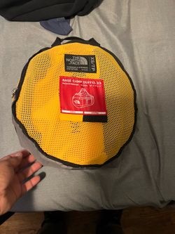 North face base camp duffel yellow XS