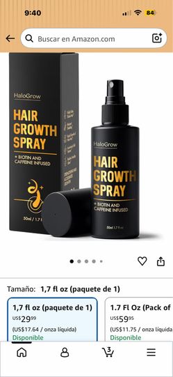 Hair growth spray from Amazon