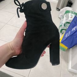 Black Suede Gianvito  Rossi Boots 36