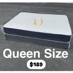 Queen Mattress Set – Medium – Brand New – Delivery Available 🚚