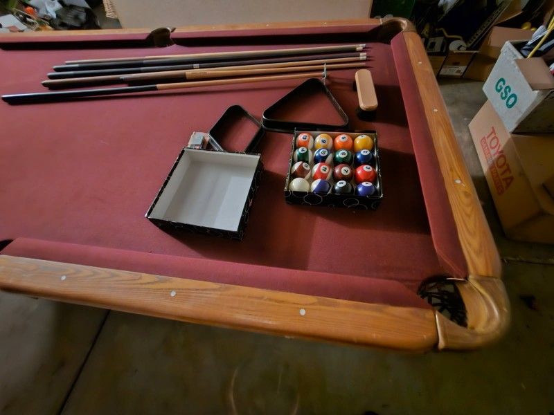 Wooden Pool Table
