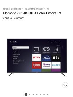 70" 4K UHD Roku Smart TV Brand new in box