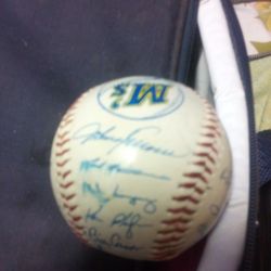 Mariners Baseball With Signatures