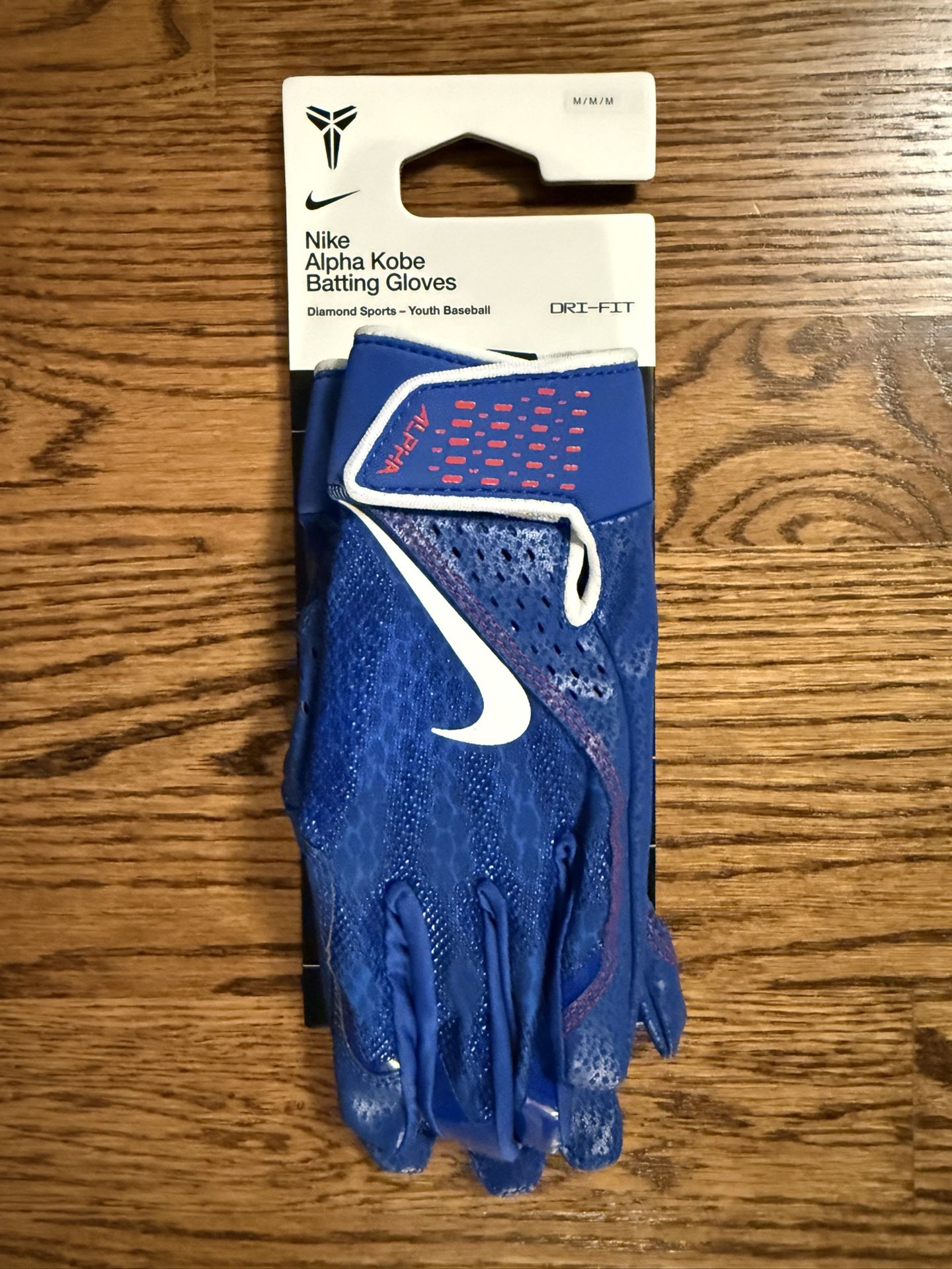 Nike Kobe Alpha Dodgers Big Kids Batting Gloves Size L Or M 1 Pair