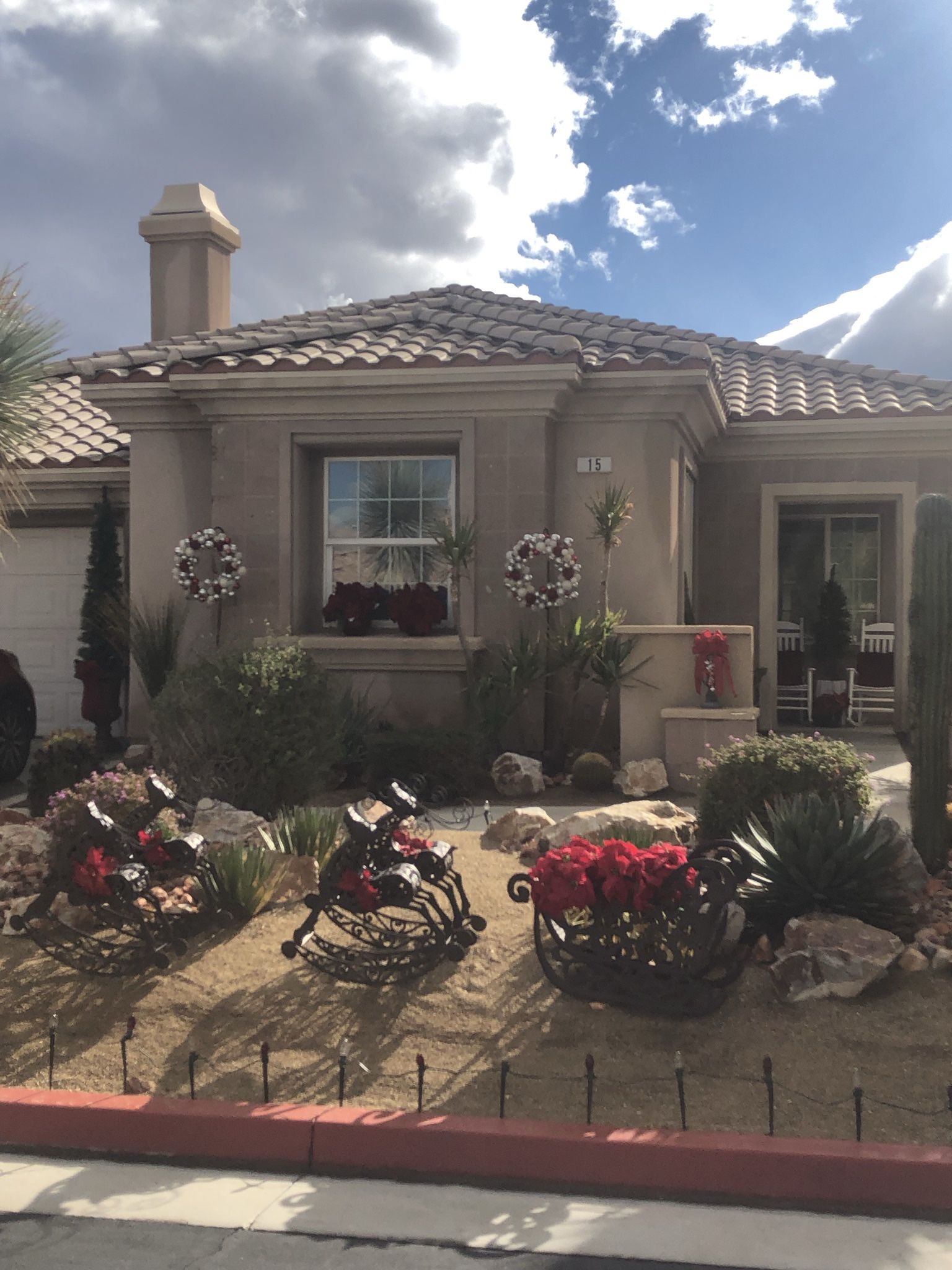 Unique Sleigh & 4 Reindeers