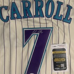 Corbin Carroll signed throwback jersey