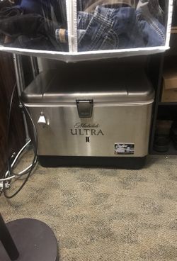 Michelob Ultra steel cooler