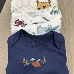 Baby Boy Sleepers & Onesies Lot