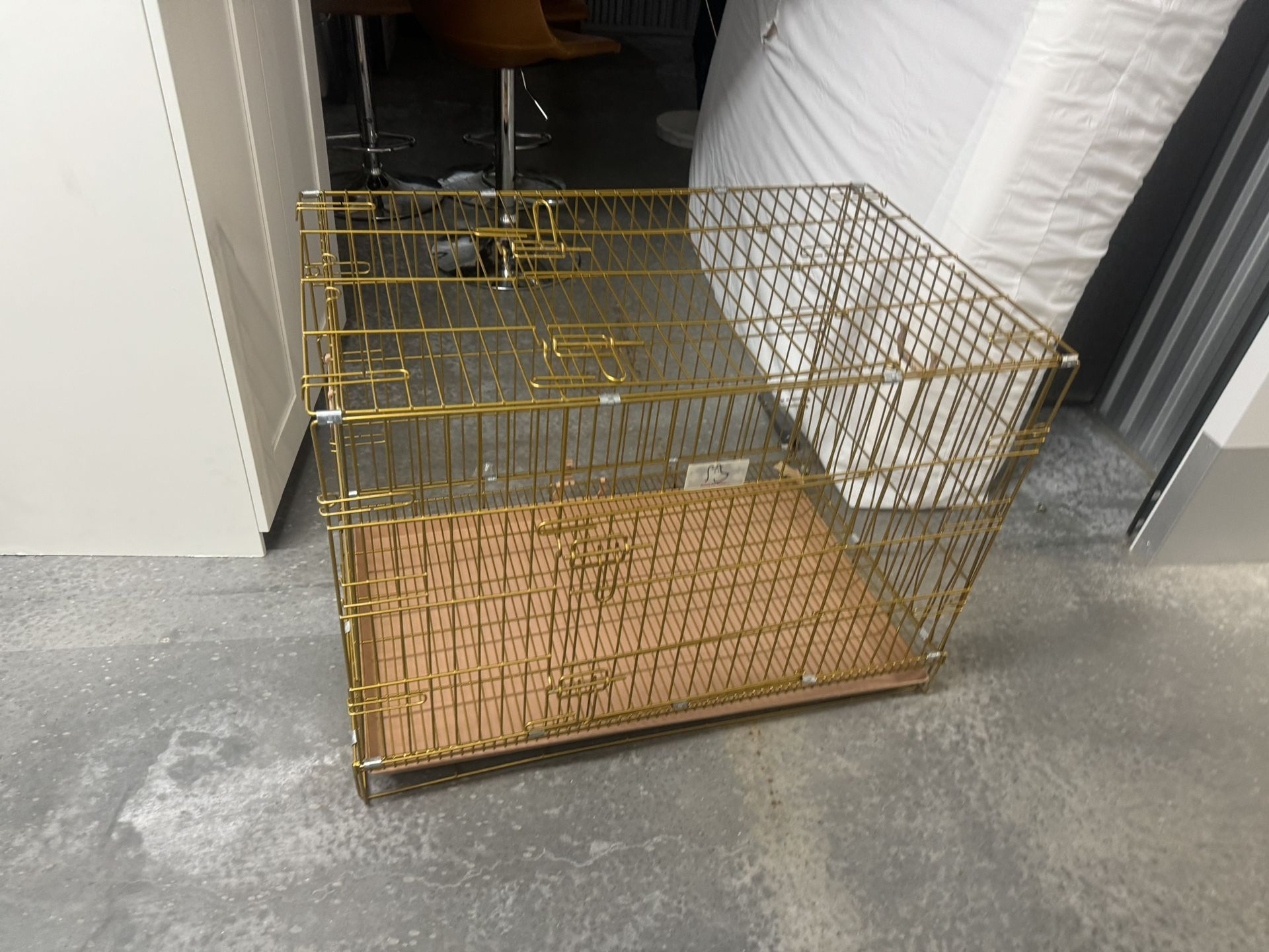 Gold Plated Dog Crate