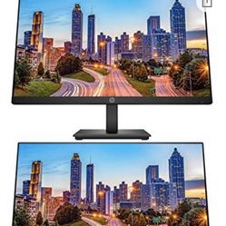 2 Hp P224 monitors w/ Hp stand. Work From Home!