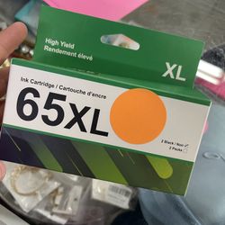 65XL 65 XL Black High Yield for HP 65 Black Ink Cartridge (2-Black) 65XL Black Ink Cartridge for HP Printers Envy 5000 5055 5058 5052 5010 5014 DeskJe