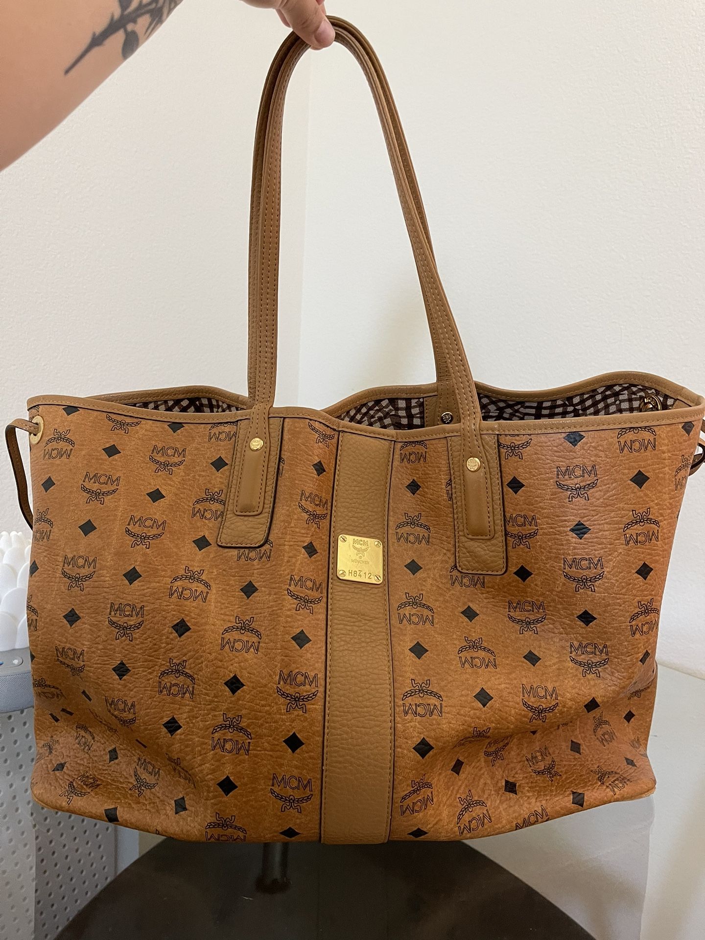 MCM Liz Large Reversible Visetos Shopper Tote Bag