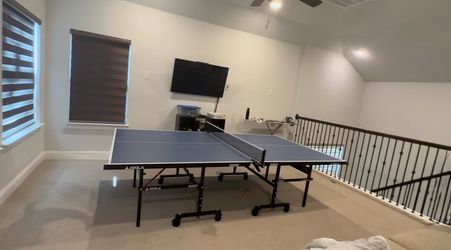 Looks Brand New (Model # 11200) - JOOLA Inside Professional MDF Indoor Ping Pong Table with Quick Clamp Table Tennis Net and Post Set