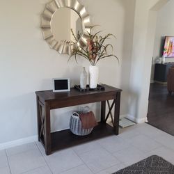 Wood Console Table