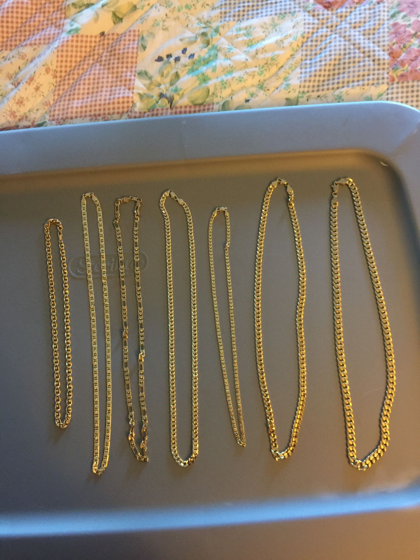 14k gold plated chains