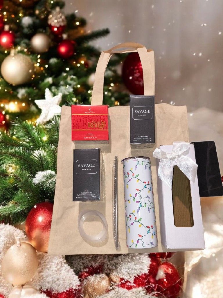 Christmas Lights Tumbler Gift Set