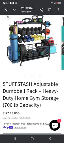 STUFFSTASH Adjustable Dumbbell Rack
