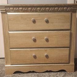 Three drawer nightstand - set of 2