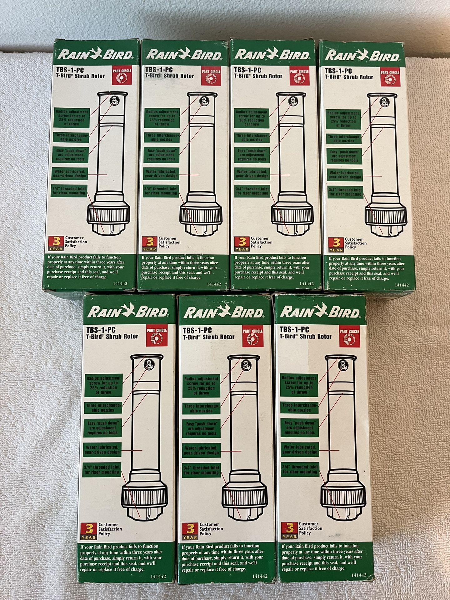 7 Rain Bird Sprinklers New