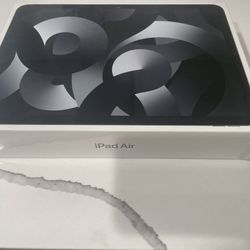 Unopened iPad Air 5th Gen 256GB, WiFi, Space Gray with Apple Pencil 2nd Gen