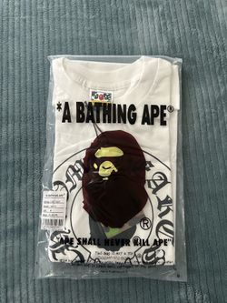 BAPE × Chrome Hearts white tee