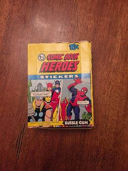Topps 1974 Marvel Comic Book Heroes Stickers Box