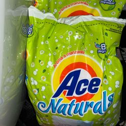 2X ACE NATURALS DETERGENT ( DETERGENTE EN POLVO ) 2 BAGS OF 28 OUNCES (800g) EA.