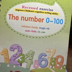 Recessed exercises -  The Numbers 0 -100 Book