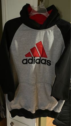 Black Grey Red Adidas Hoodie