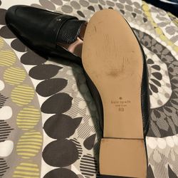 Black  Kate Spades  leather sandals size 8B