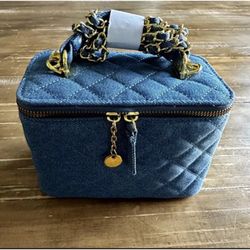 New Glowiest Touch Denim Vanity Makeup Case 