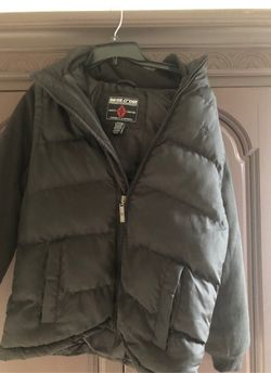 Swiss cross winter black jacket Large