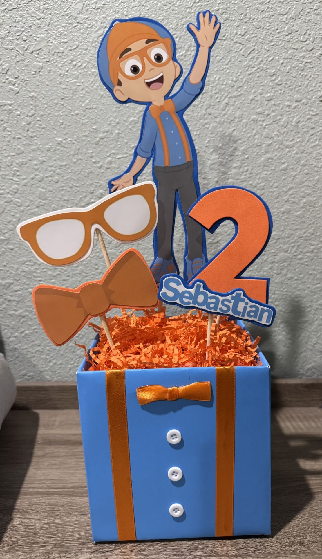 Blippi Birthday Party Centerpieces 