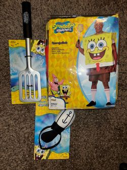 SpongeBob Halloween Costume - Large/NEW/Adult