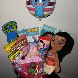 Girls Moana Lilo and stitch combo basket 