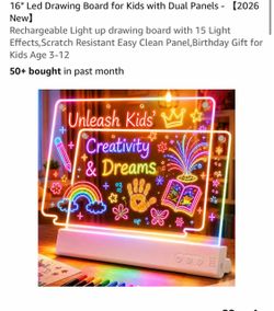 Brand new : 16" Led Drawing Board for Kids
