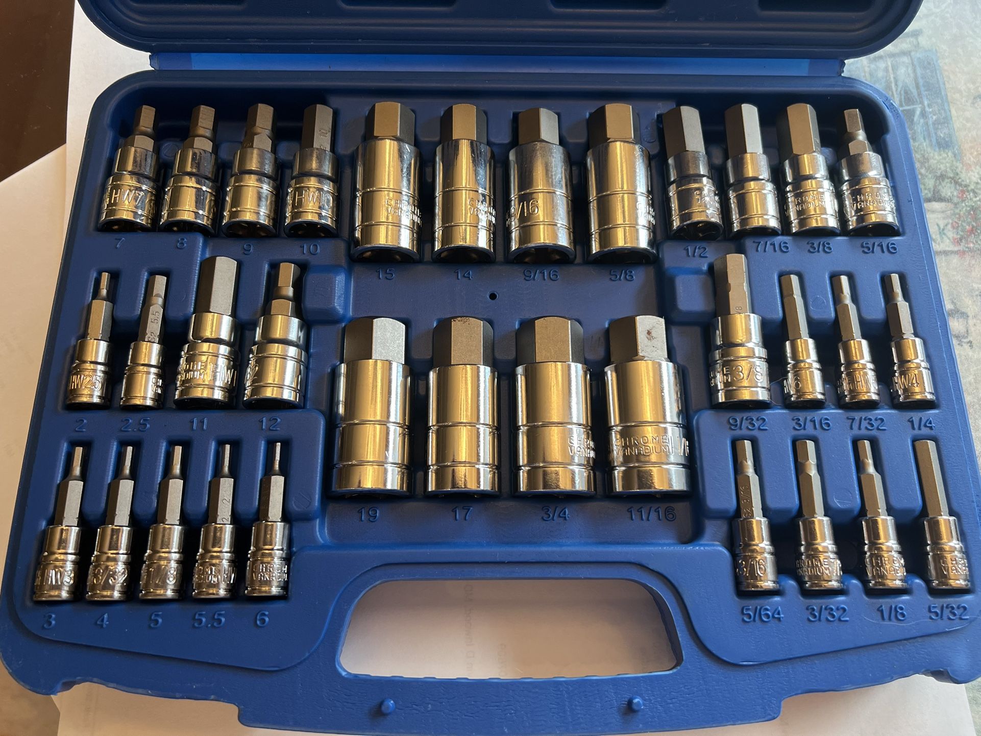 CASOMAN HEX BIT SOCKET SET (33 Pieces)
