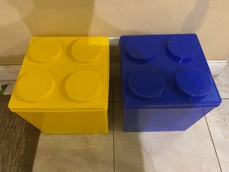TWO GIANT Four Stud Stackable Toy Organizers LEGO Storage Bricks – See My Other Items😀